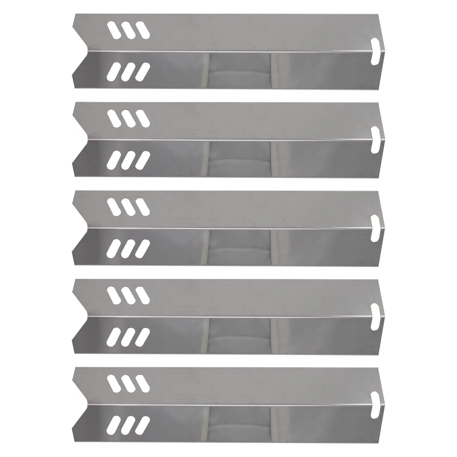 5-Pack BBQ Grill Heat Shield Plate Tent Replacement Parts for Backyard Grill BY12-084-029-98 - Compatible Barbeque Stainless Steel Flame Tamer, Flavorizer Bar, Vaporizer Bar, Burner Cover 15