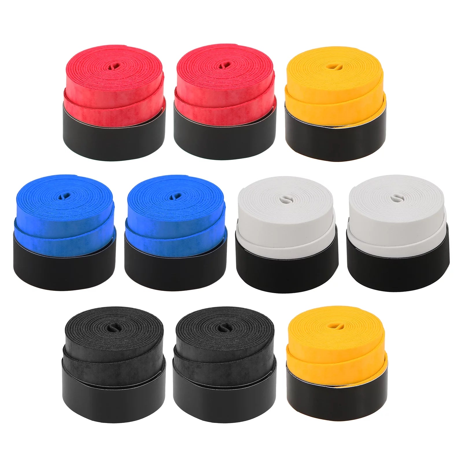 Pack of 10 Tennis Racket Grips -skid Badminton Racquet Grips Vibration Overgrip Sweatband