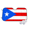TEQUAN Sunshade for Car Windshield, Puerto Rico Flag Pattern Car Sun Shade, 51.2 x 27.5