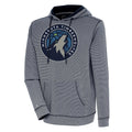 Men's Antigua  Navy Minnesota Timberwolves Axe Bunker Tri-Blend Pullover Hoodie