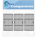 3-Pack BBQ Grill Cooking Grates Replacement Parts for Broil King 9879-44 - Compatible Barbeque Cast Iron Grid 16 3/4