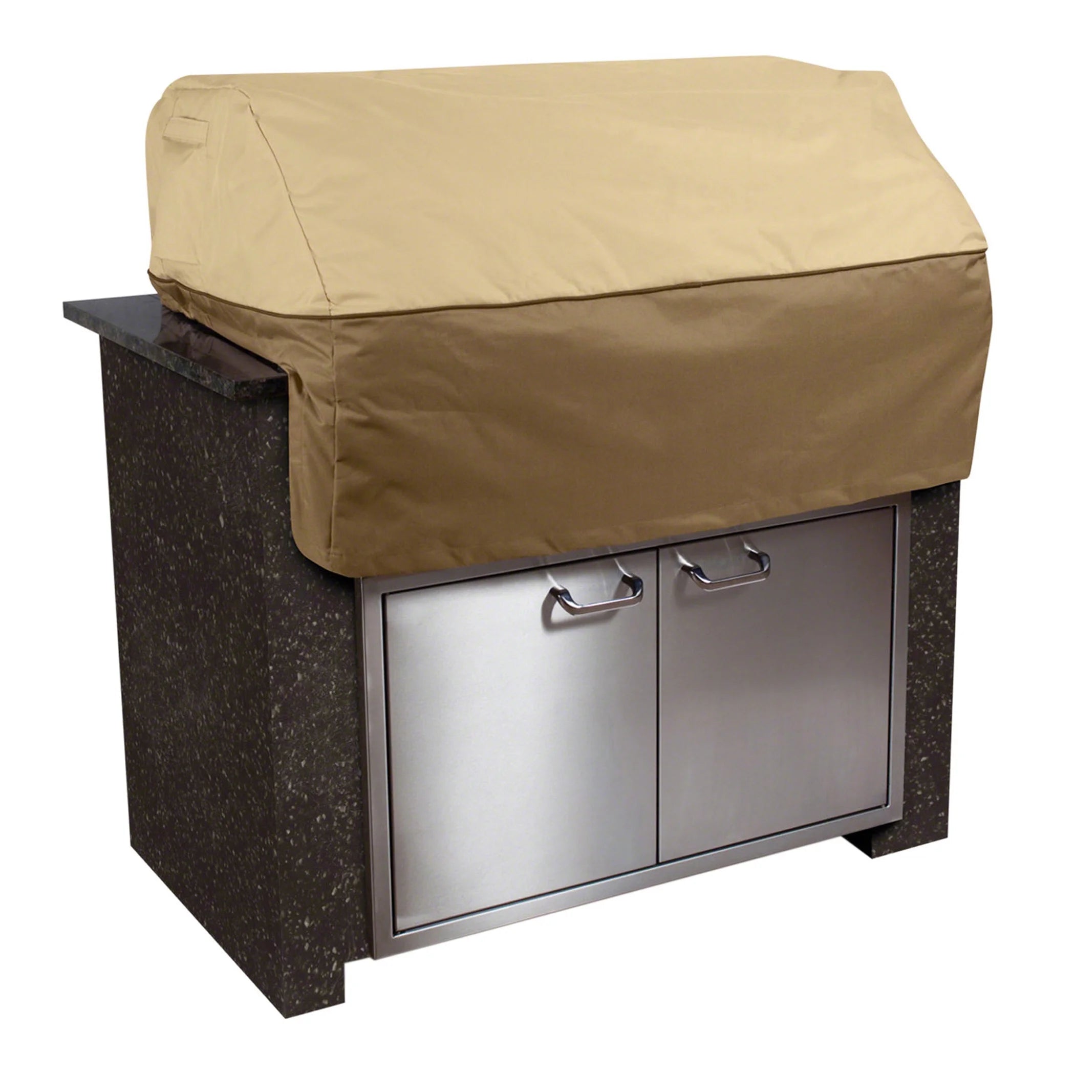 Classic Accessories Veranda? Patio Island BBQ Grill Top Cover - Water Resistant Outdoor Grill Cover, Medium (55-054-031501-00)