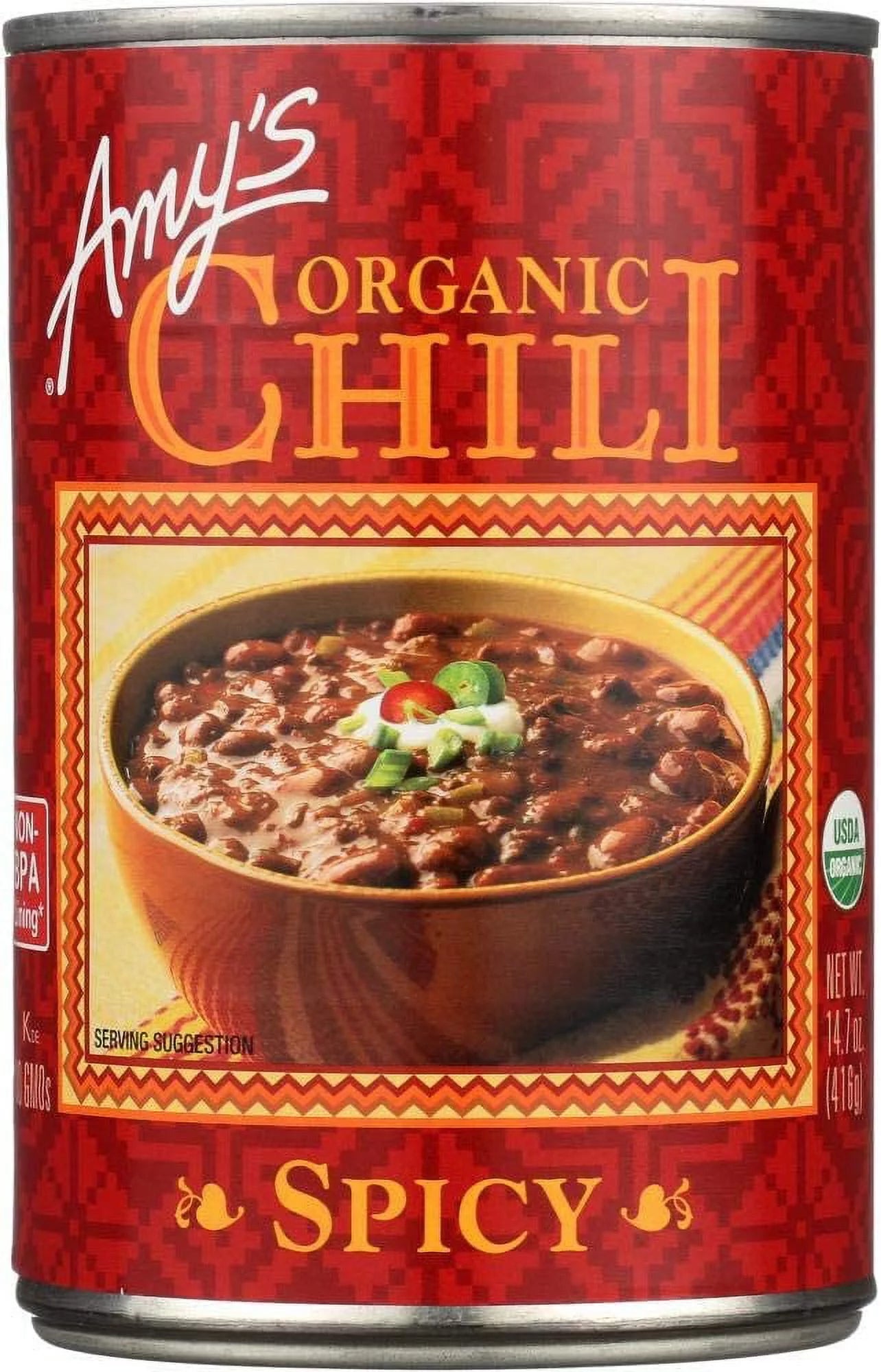 Amy's Organic Chili Spicy 14.7 fl oz Pack of 3