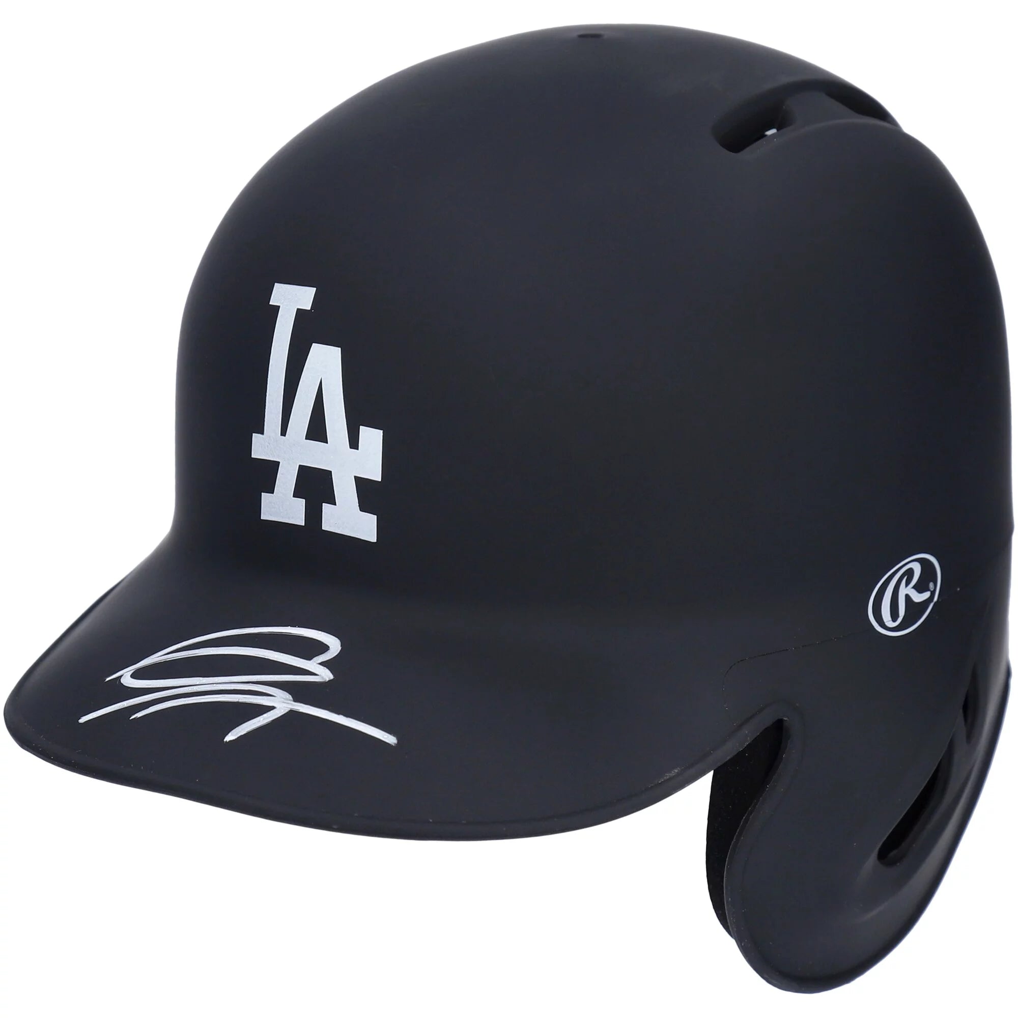 Gavin Lux Los Angeles Dodgers Autographed Black Matte Mini Batting Helmet - Fanatics Authentic Certified