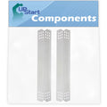 2-Pack BBQ Grill Heat Shield Plate Tent Replacement Parts for Jenn Air 720-0709 - Old - Compatible Barbeque Stainless Steel Flame Tamer, Flavorizer Bar, Vaporizer Bar, Burner Cover 16 1/8