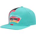 Men's Mitchell & Ness Teal San Antonio Spurs Hardwood Classics Retroline Snapback Hat - OSFA