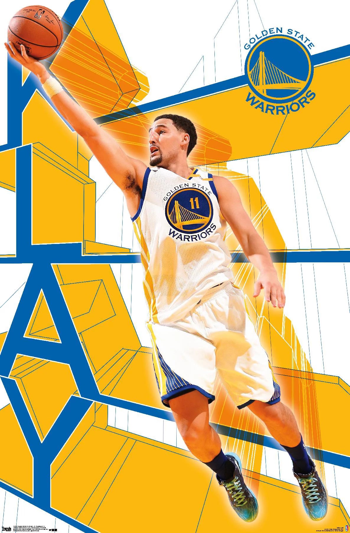 NBA Golden State Warriors - Klay Thompson 17 Wall Poster, 22.375 x 34
