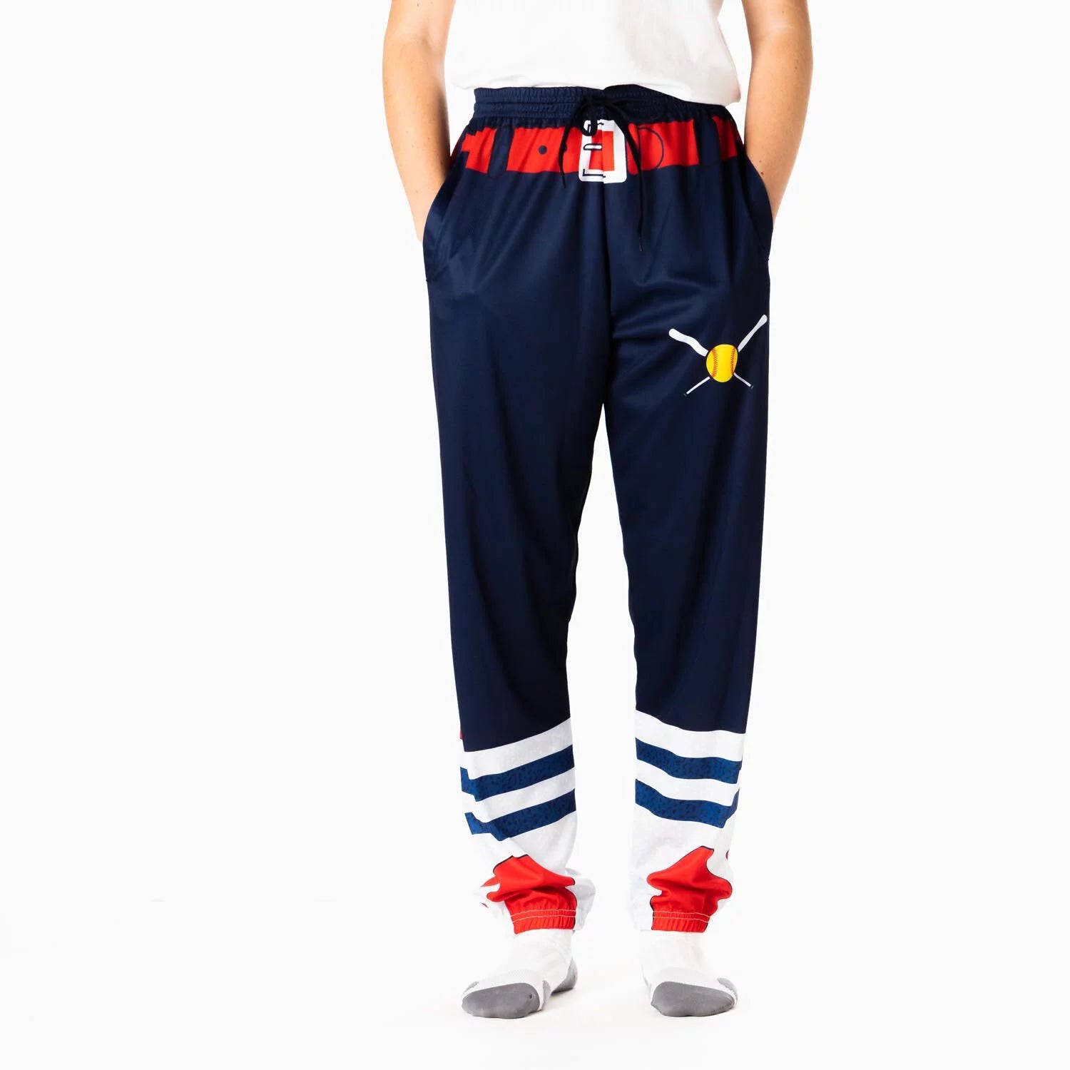 ChalkTalkSPORTS Softball Player Lounge Pants | Softball Performance Pants | Adult Large