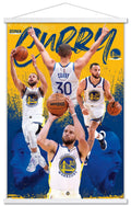 NBA Golden State Warriors - Stephen Curry 22 Wall Poster with Magnetic Frame, 22.375 x 34