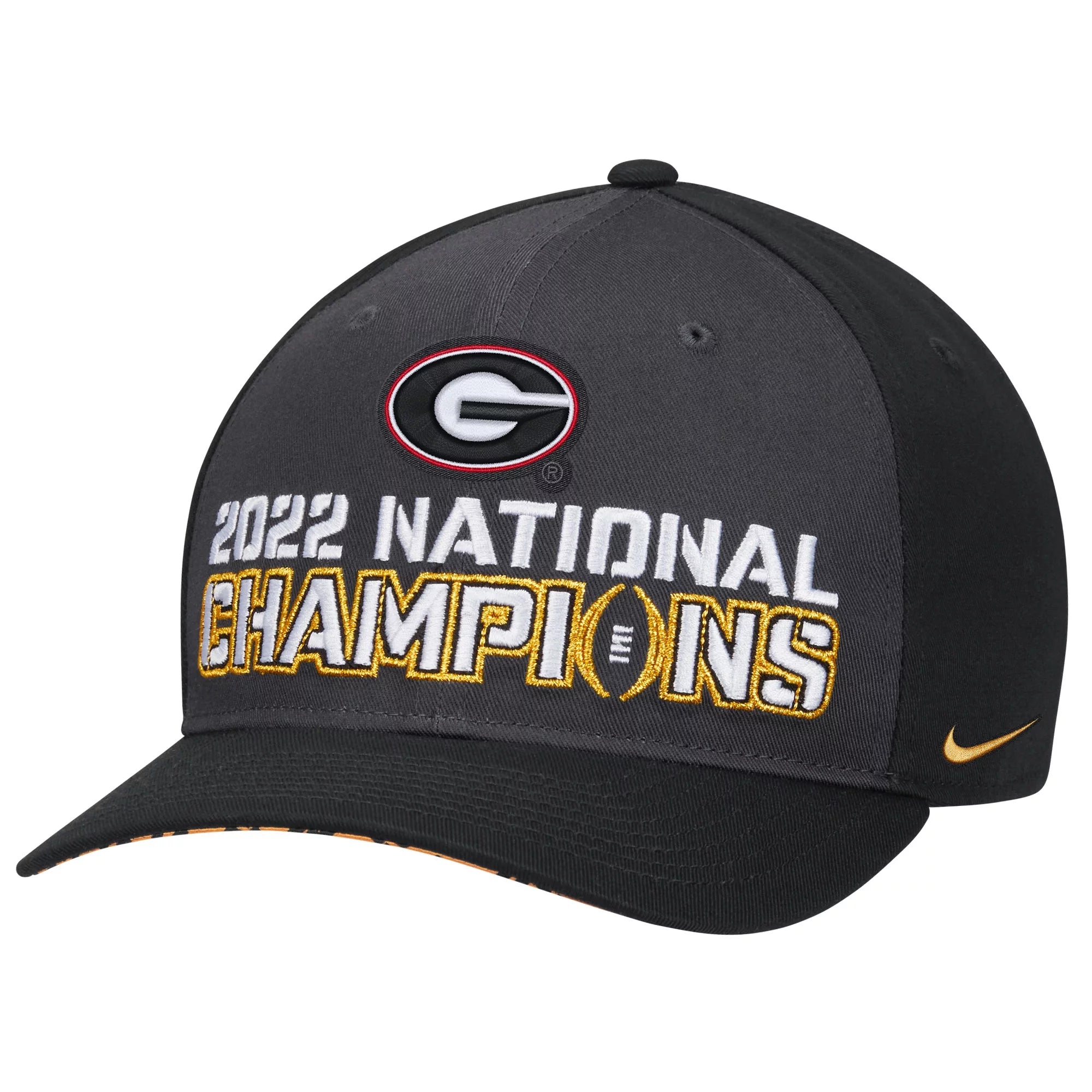Men's Nike Black Georgia Bulldogs College Football Playoff 2022 National Champions Locker Room Classic 99 Adjustable Hat - OSFA