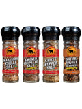 African Dream Foods Smoked Chipotle Salt, Ghost Pepper Salt, Habanero Chilli Salt, Safari Smoke Seasoning, Net 12.3 oz 4 Pack