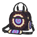 DouZhe Lunch Bags for Women and Men, Mandala Floral Prints Reusable Portable Insulated Cooler Waterproof Lunch Tote Bag for Travel Work School Picnic