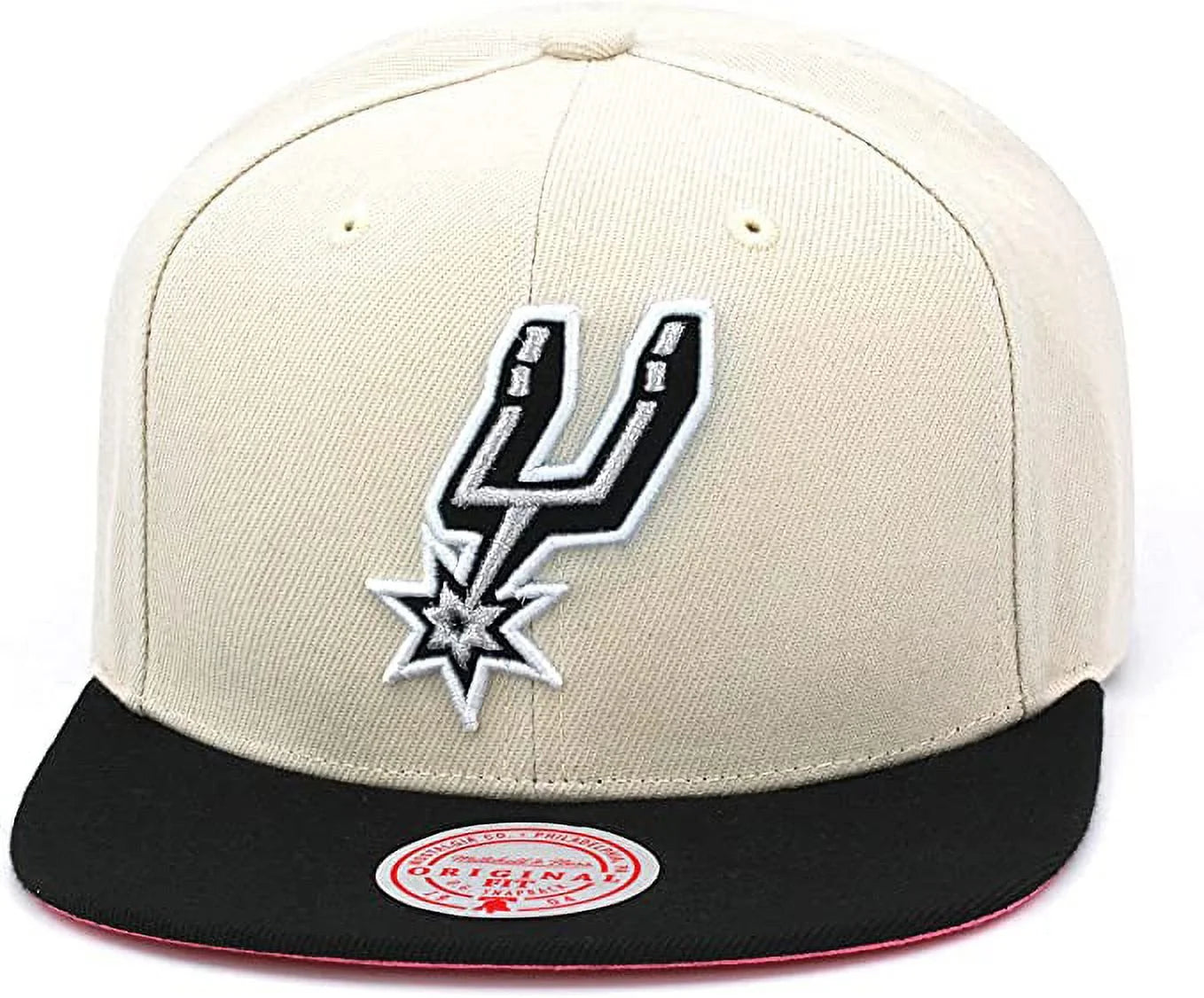 Men's Mitchell & Ness Light Grey/Black NBA San Antonio Spurs Easter Snapback - OSFA