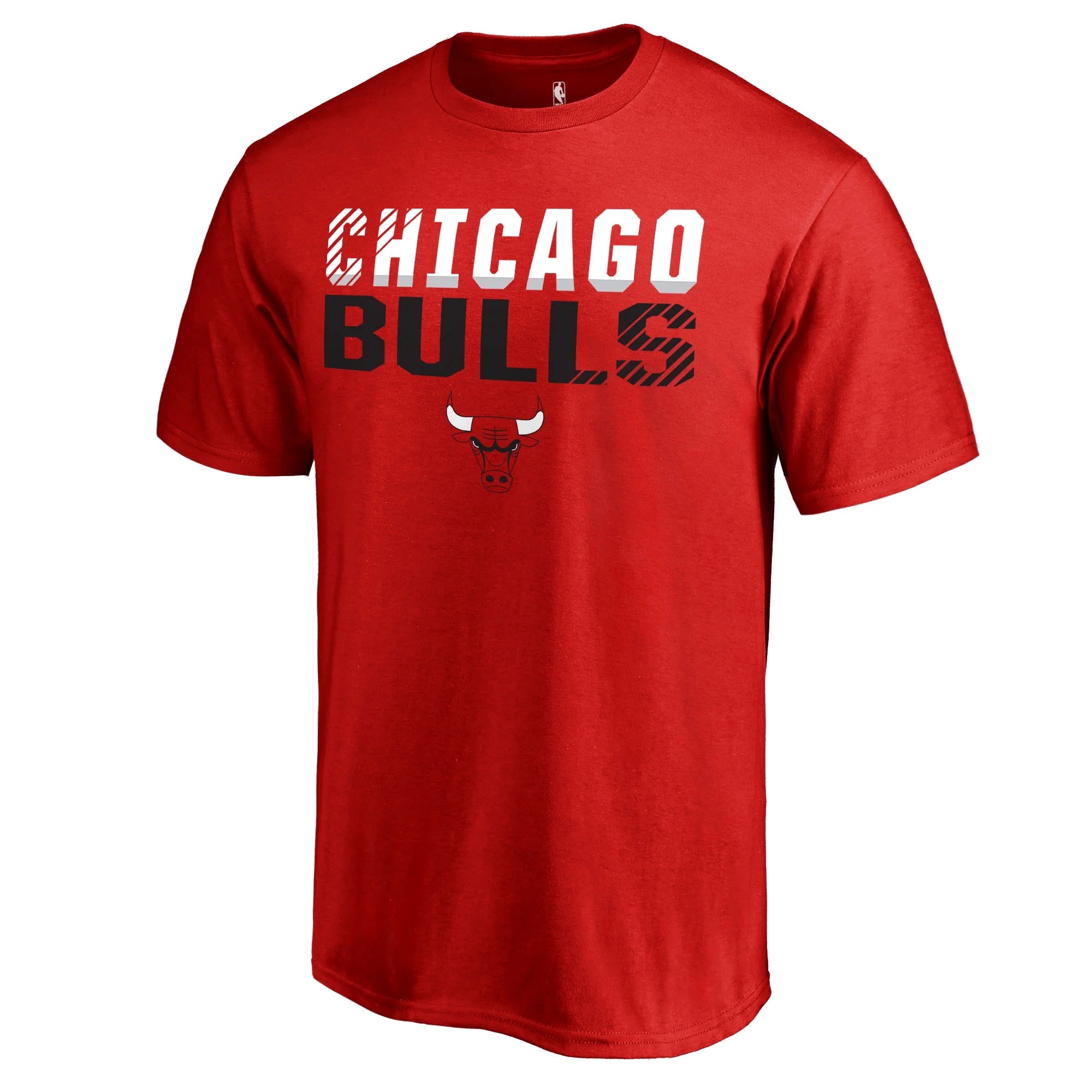 Men's Fanatics Branded Red Chicago Bulls Fade Out T-Shirt