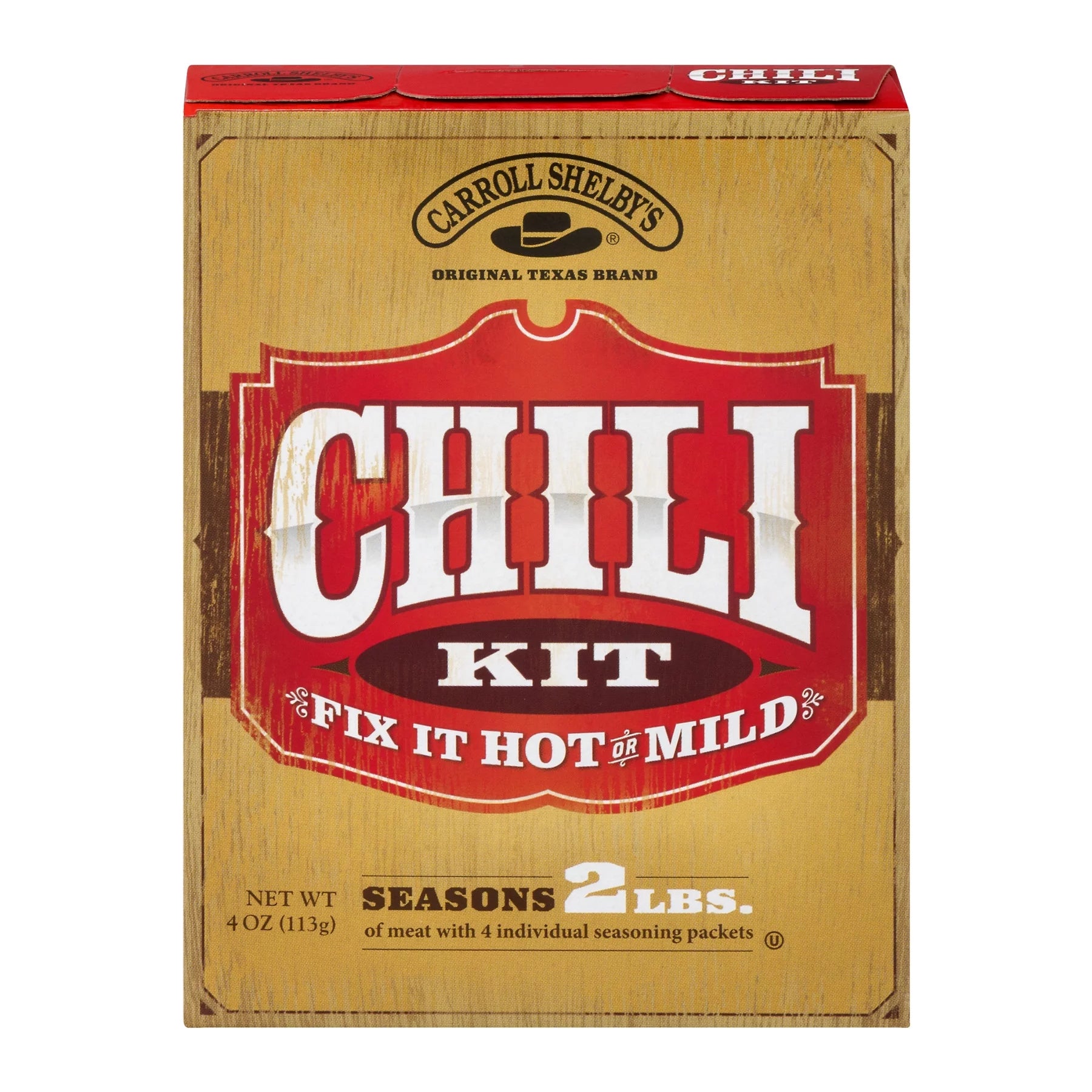 4 OUNCE BOX CARROLL SHELBY CHILI KIT