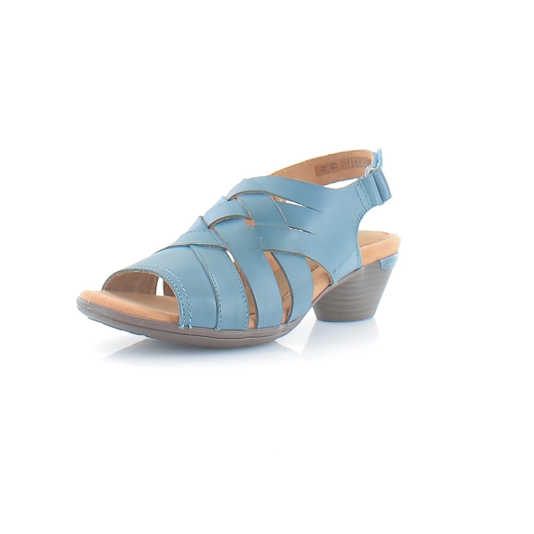 Cobb Hill Laurel Woven Sandal Women's Sandals & Flip Flops Teal Leather Size 11 M