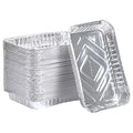 TYH Supplies 50-Pack Aluminum Foil BBQ Grease Drip Pans Compatible with Weber Grills Q, Pulse, Spirit, Spirit II, Genesis II LX 200 and 300 Series Gas Grill 7.5 x 5 Inch