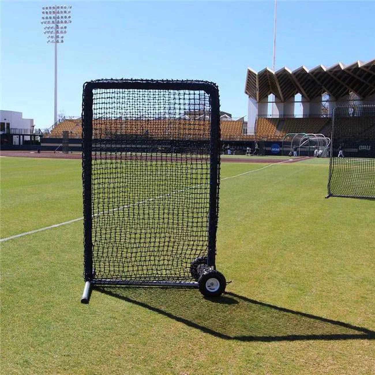 Cimarron Sports CMHW-6x484PSNFW 4 x 6 ft. No.84 Premier Safety Net & Frame with Wheels