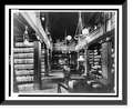 Historic Framed Print, [Book stacks and library tables in library, North Easton, Massachusetts], 17-7/8 x 21-7/8