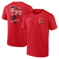 Men's Fanatics Branded Red Chicago Bulls Split Zone T-Shirt