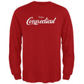 Enjoy Connecticut Red Adult Long Sleeve T-Shirt - 2X-Large