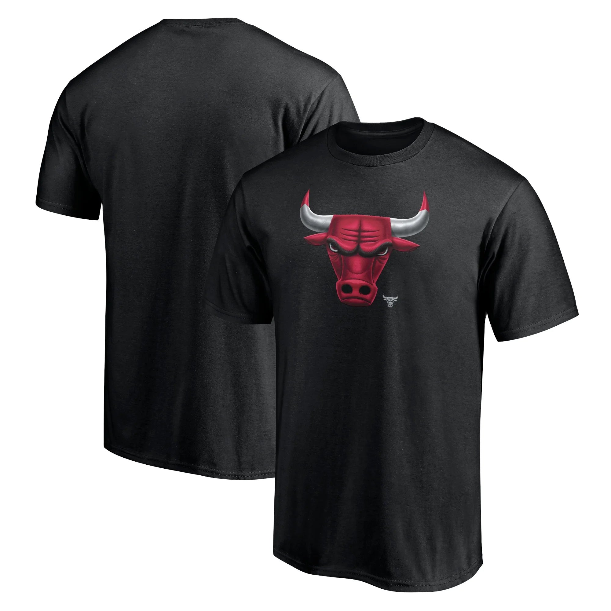 Men's Fanatics Branded  Black Chicago Bulls Midnight Mascot T-Shirt