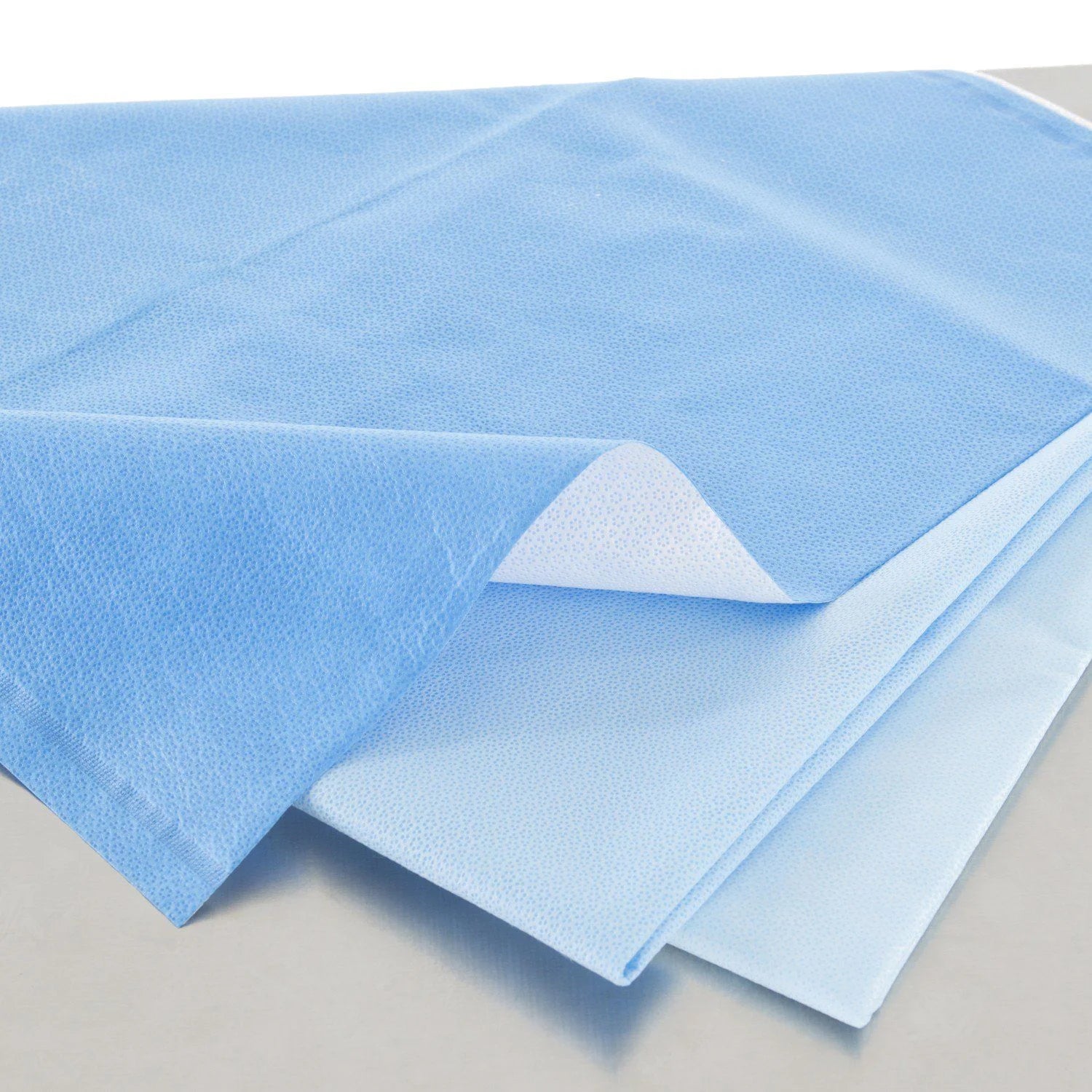 QUICK CHECK H200 Sterilization Wrap White / Blue 12 X 12 Inch Dual Layer SMS Polypropylene Steam / EO Gas / Hydrogen Peroxide (BG/240)