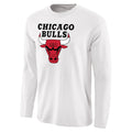 Men's Fanatics Branded White Chicago Bulls Primary Logo Long Sleeve T-Shirt