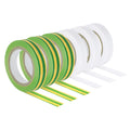 Uxcell 32.8Ft Tennis Racket Badminton Racquet Grip Finishing Tapes, Yellow Green/White 6 Pack