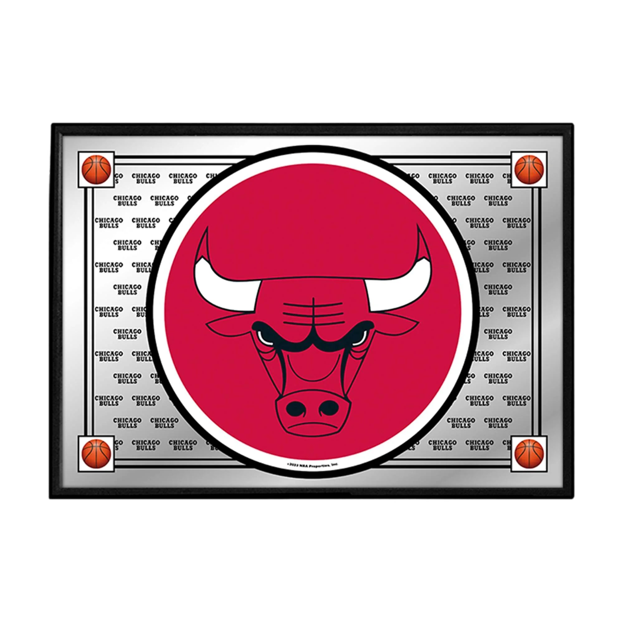 Chicago Bulls: Team Spirit - Framed Mirrored Wall Sign