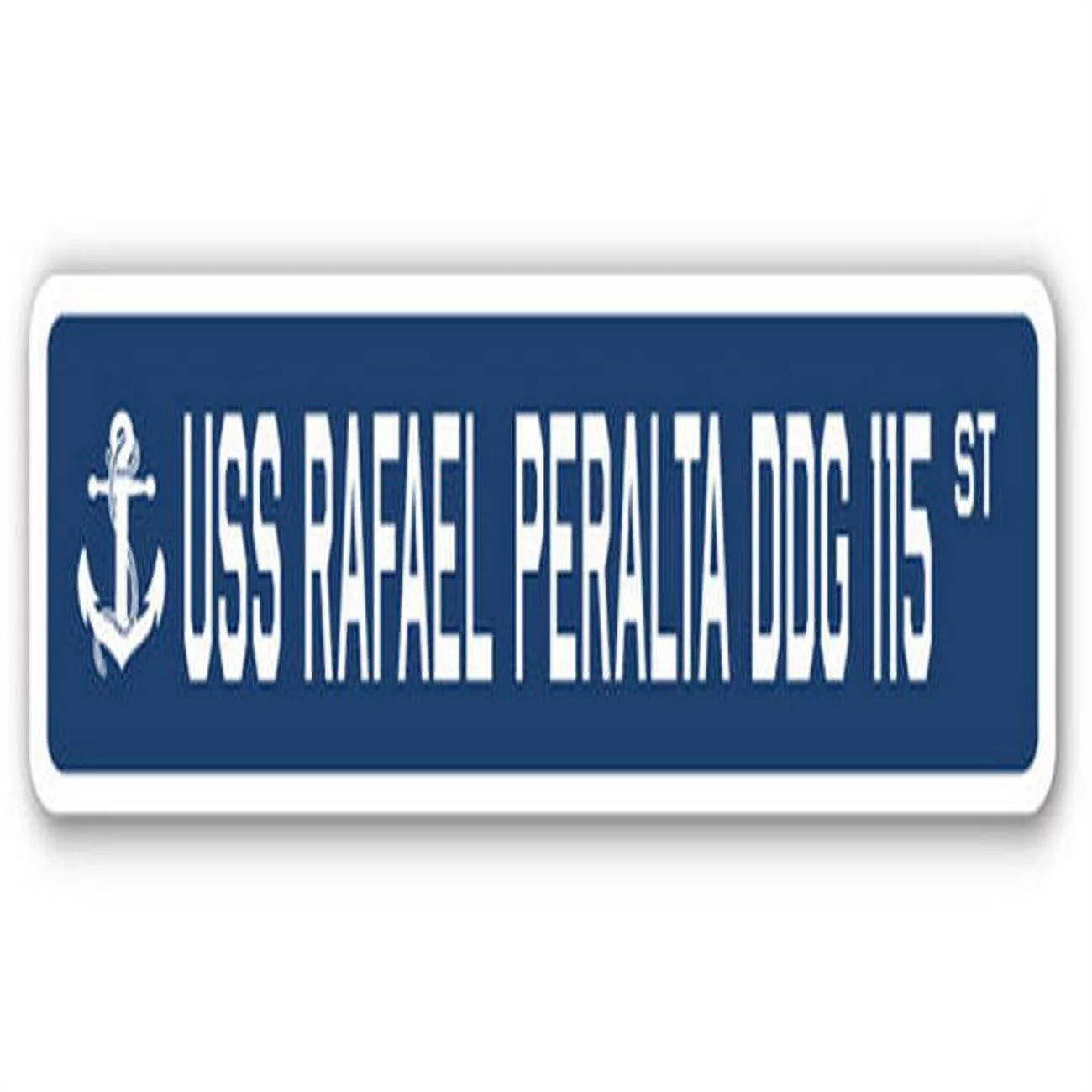 USS Rafael Peralta DDG 115 Street Sign - US Navy Ship Veteran Sailor Gift