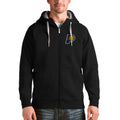 Men's Antigua Black Indiana Pacers Logo Victory Full-Zip Hoodie