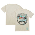 Men's Mitchell & Ness Tan San Antonio Spurs Hardwood Classics Vintage Soul Crown Jewels T-Shirt