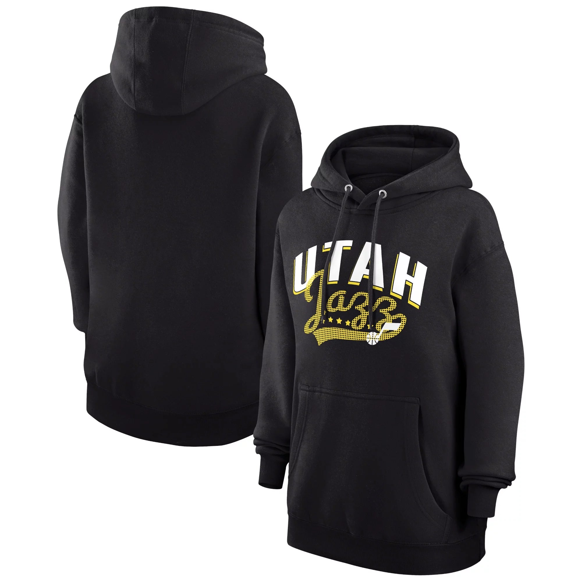 Women's G-III 4Her by Carl Banks  Black Utah Jazz Filigree Logo Pullover Hoodie