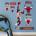 Fathead Michael Jordan Chicago Bulls Junior Peel and Stick Layup Wall Graphic