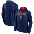 Men's Fanatics Branded Heather Navy Washington Wizards Fast Break Pullover Hoodie