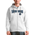 Men's Antigua White Minnesota Timberwolves Victory Full-Zip Hoodie