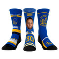 Youth Rock Em Socks Stephen Curry Golden State Warriors Three-Pack Crew Socks