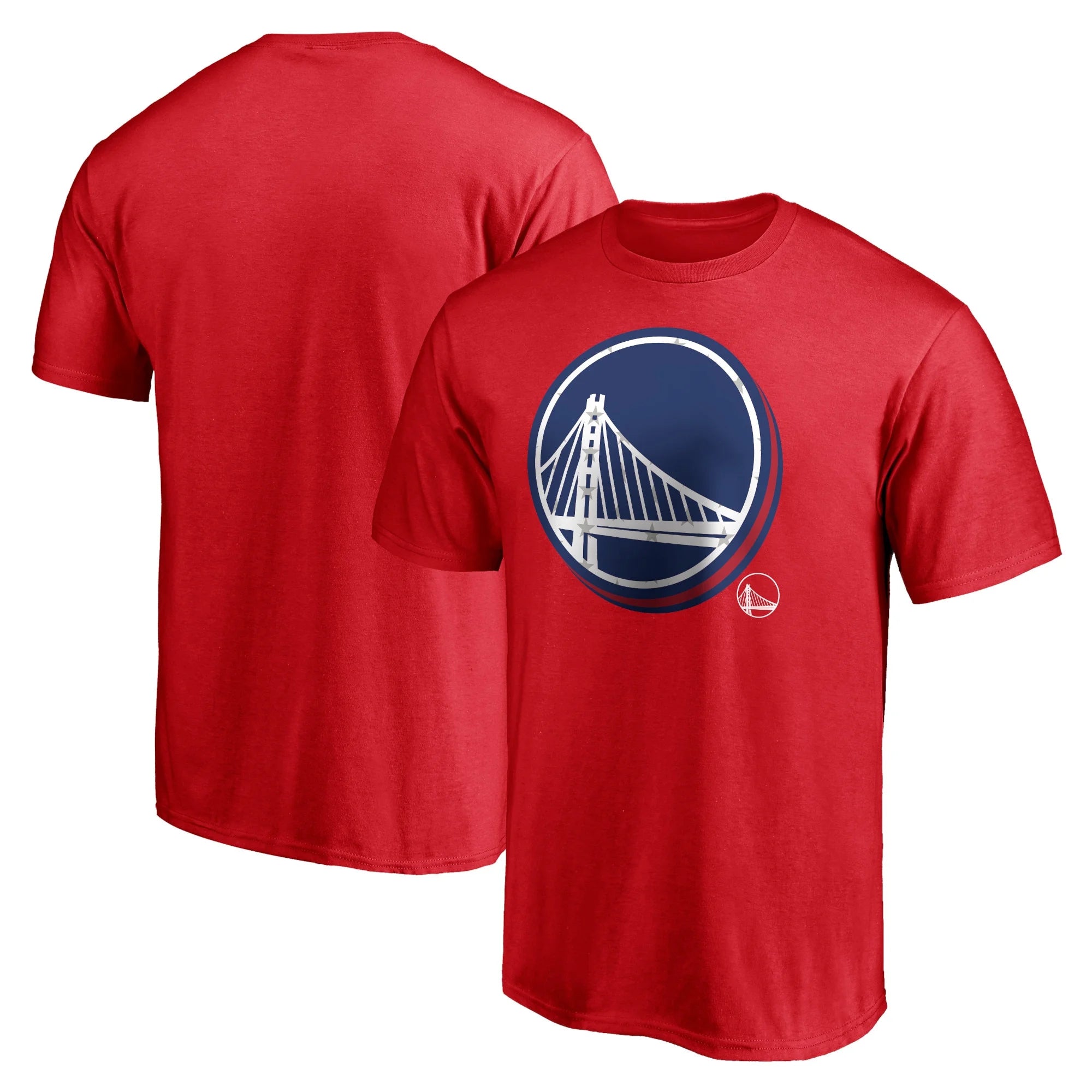 Men's Fanatics Branded Red Golden State Warriors Red White & Team T-Shirt