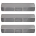 3-Pack BBQ Grill Heat Shield Plate Tent Replacement Parts for Aussie 6804S8-S11 - Compatible Barbeque Stainless Steel Flame Tamer, Guard, Deflector, Flavorizer Bar, Vaporizer Bar, Burner Cover 15