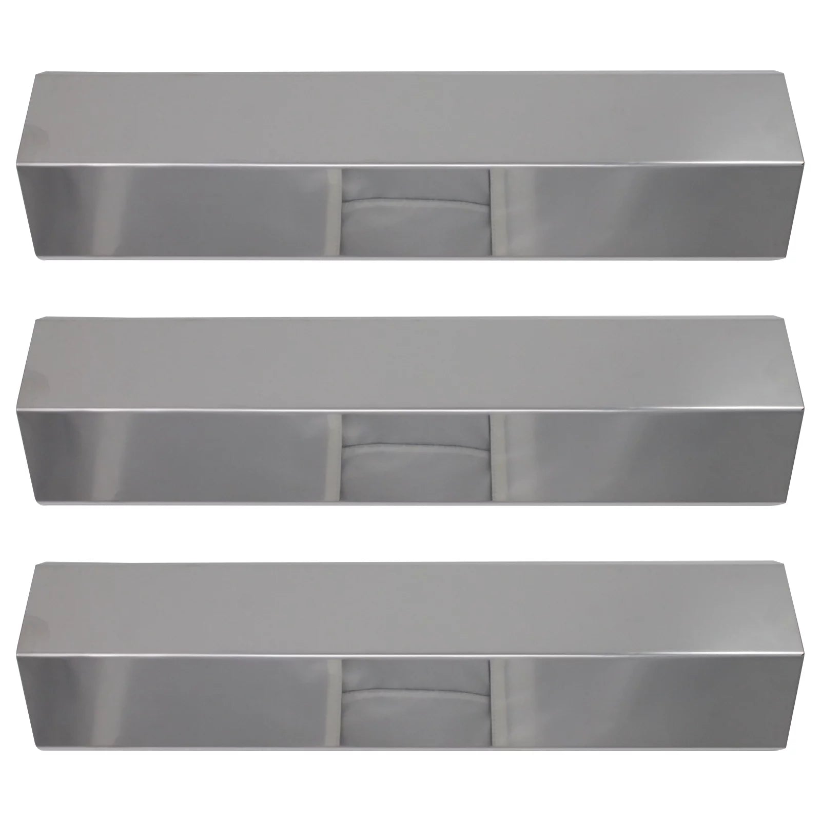 3-Pack BBQ Grill Heat Shield Plate Tent Replacement Parts for Aussie 6804S8-S11 - Compatible Barbeque Stainless Steel Flame Tamer, Guard, Deflector, Flavorizer Bar, Vaporizer Bar, Burner Cover 15