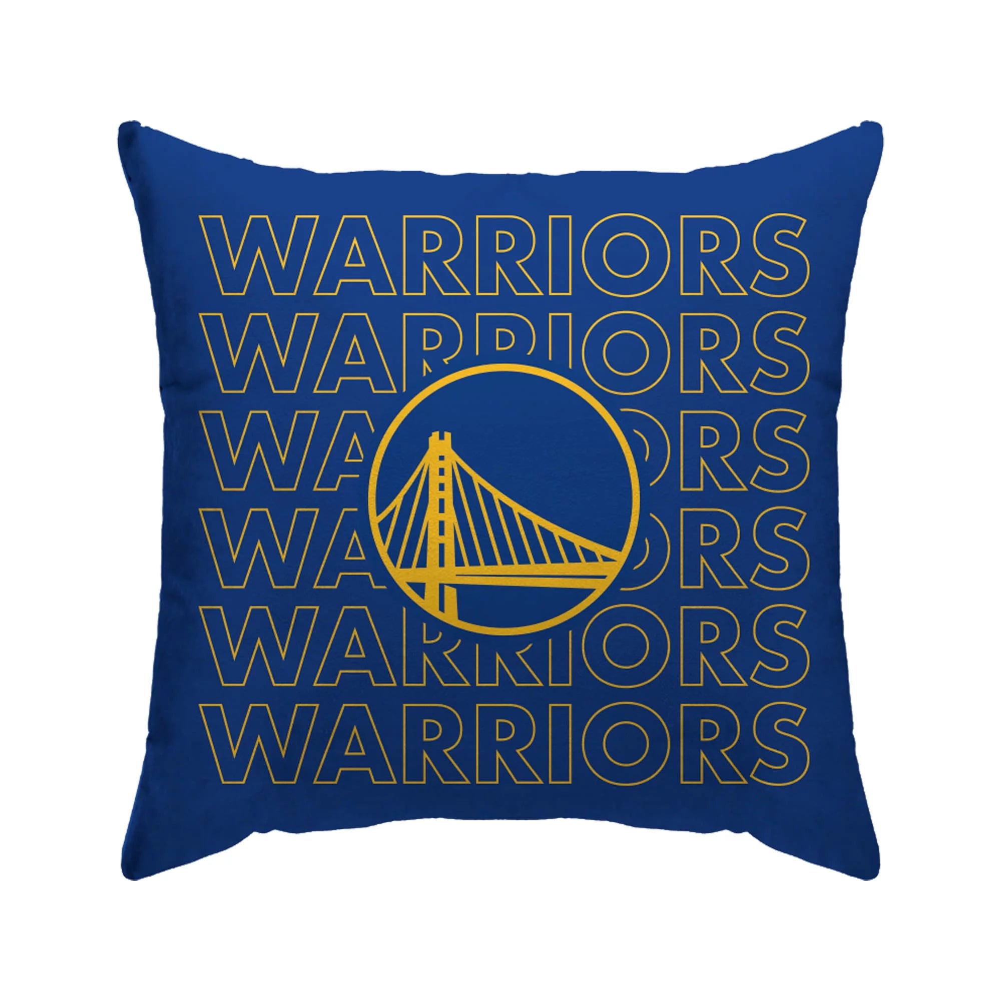 Golden State Warriors 18'' x 18'' Echo Wordmark Poly Span D-cor Pillow