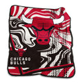 Chicago Bulls 50 x 60 Swirl Raschel Throw Blanket