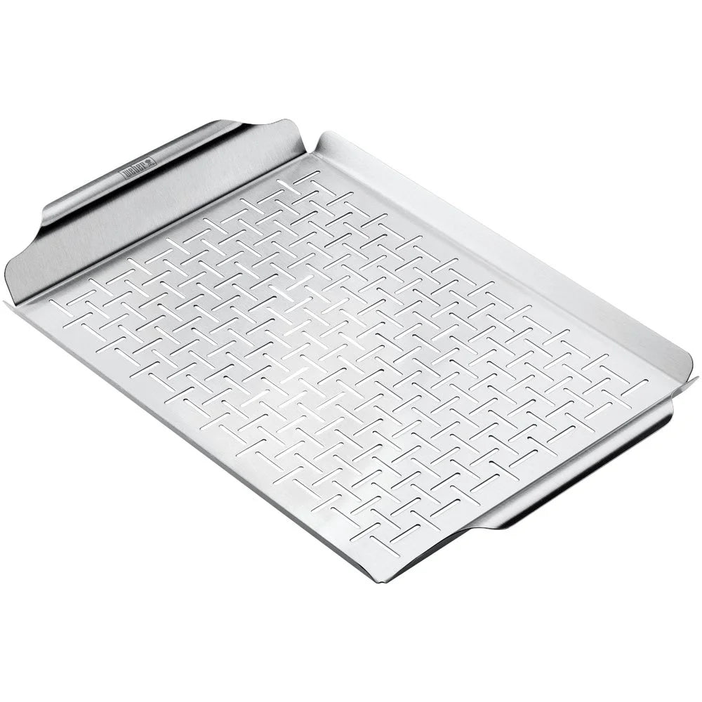 1 PK, Weber Style Stainless Steel Grill Pan