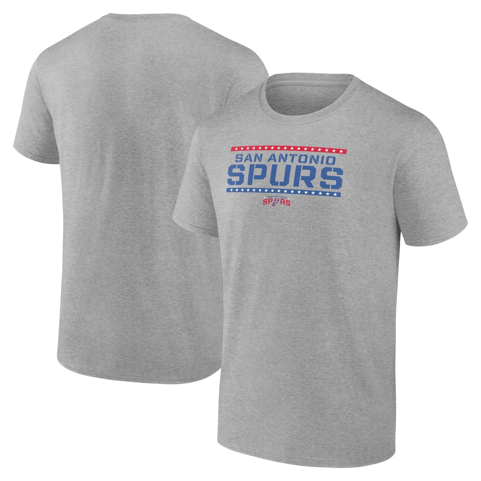 Men's Fanatics Branded  Heather Gray San Antonio Spurs Hoops For Troops Training T-Shirt