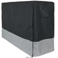 Sunnydaze Heavy-Duty 2-Tone Outdoor Log Rack Cover - Gray/Black - 8'