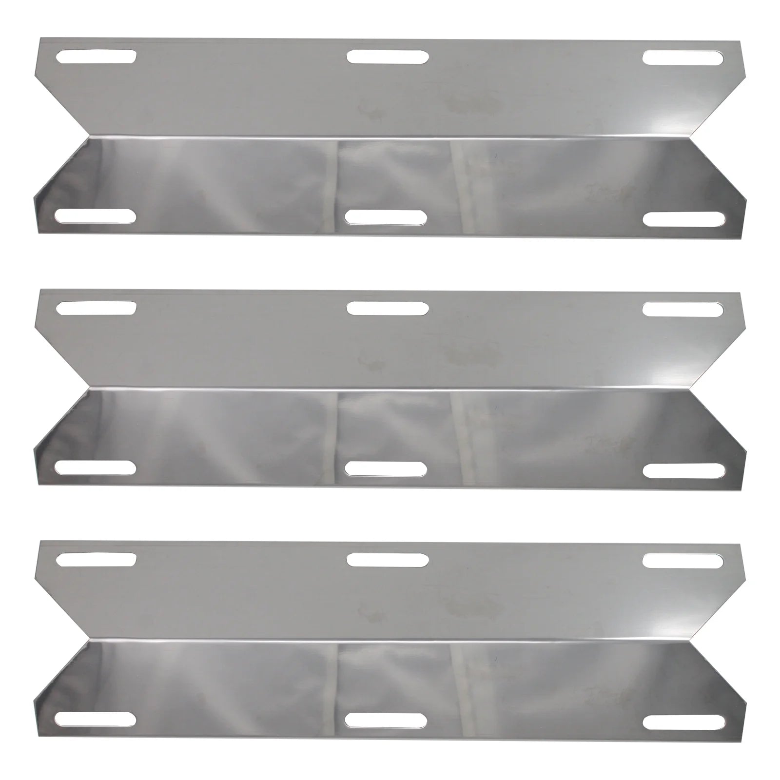3-Pack BBQ Grill Heat Shield Plate Tent Replacement Parts for Sams 720-0584A - Compatible Barbeque Stainless Steel Flame Tamer, Guard, Deflector, Flavorizer Bar, Vaporizer Bar, Burner Cover 15