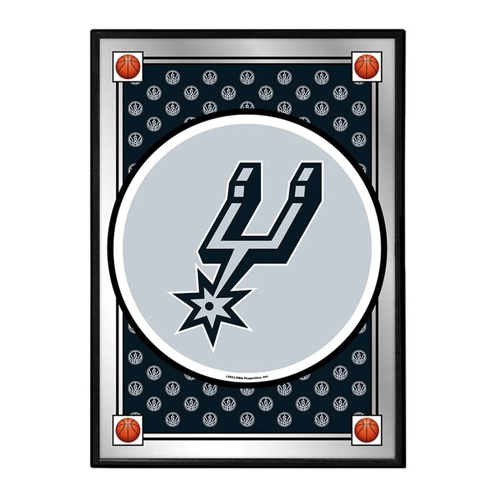 San Antonio Spurs: Team Spirit - Framed Mirrored Wall Sign