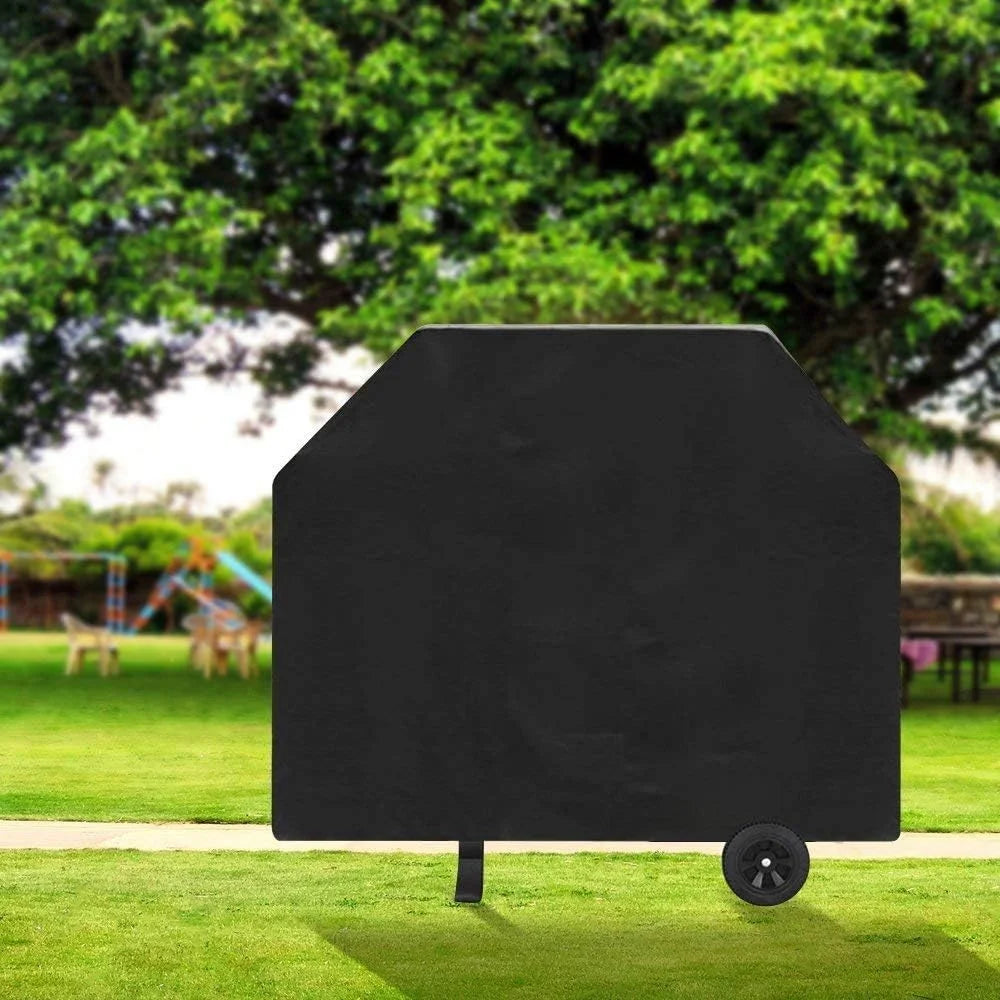 Home Burner Gas Grill Cover Heavy Duty Fits Most Brands Of Grill-600D Waterproof BBQ Grill Cover + Storage Bag (UV & Dust & Water Resistant, Weather Resistant, Rip Resistant-Black (58 Inches)