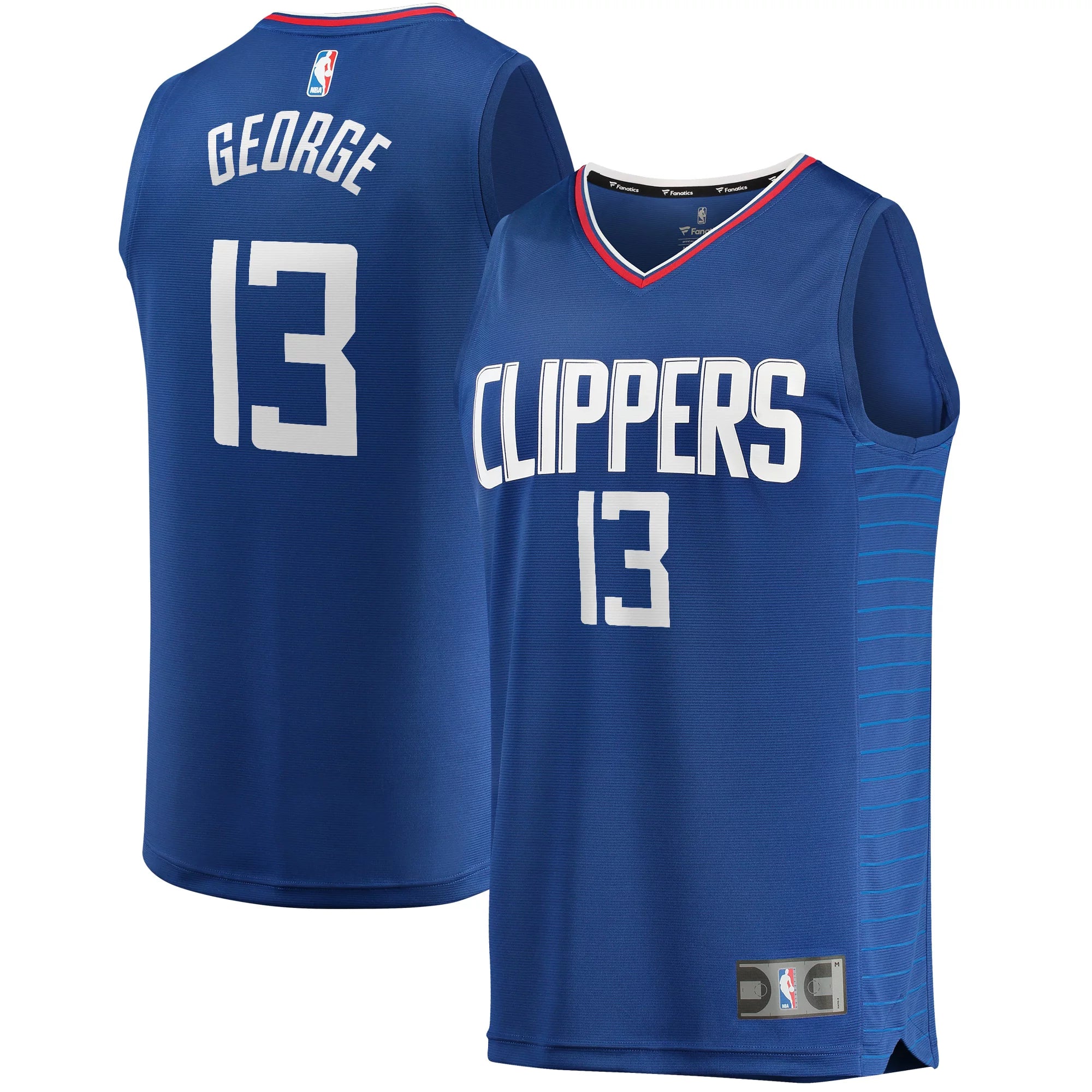 Men's Fanatics Branded Paul George Royal LA Clippers Fast Break Replica Jersey - Icon Edition